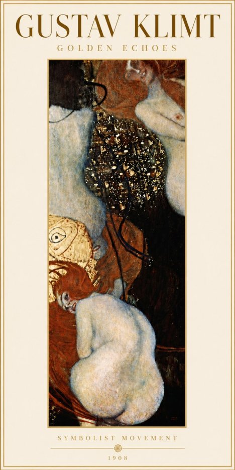 Klimt Golden Echoes No6 - Póster