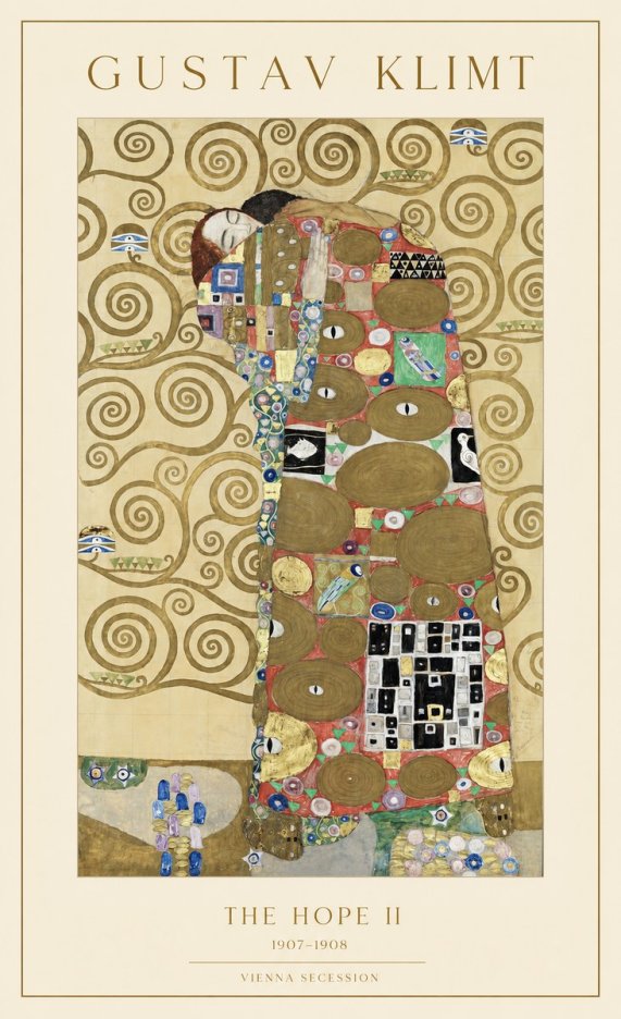 Klimt The Hope Ii No1 - Póster