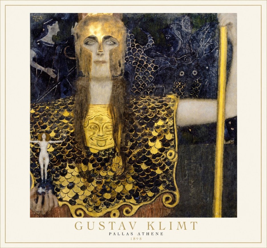 Klimt Pallas Athene No1 - Póster