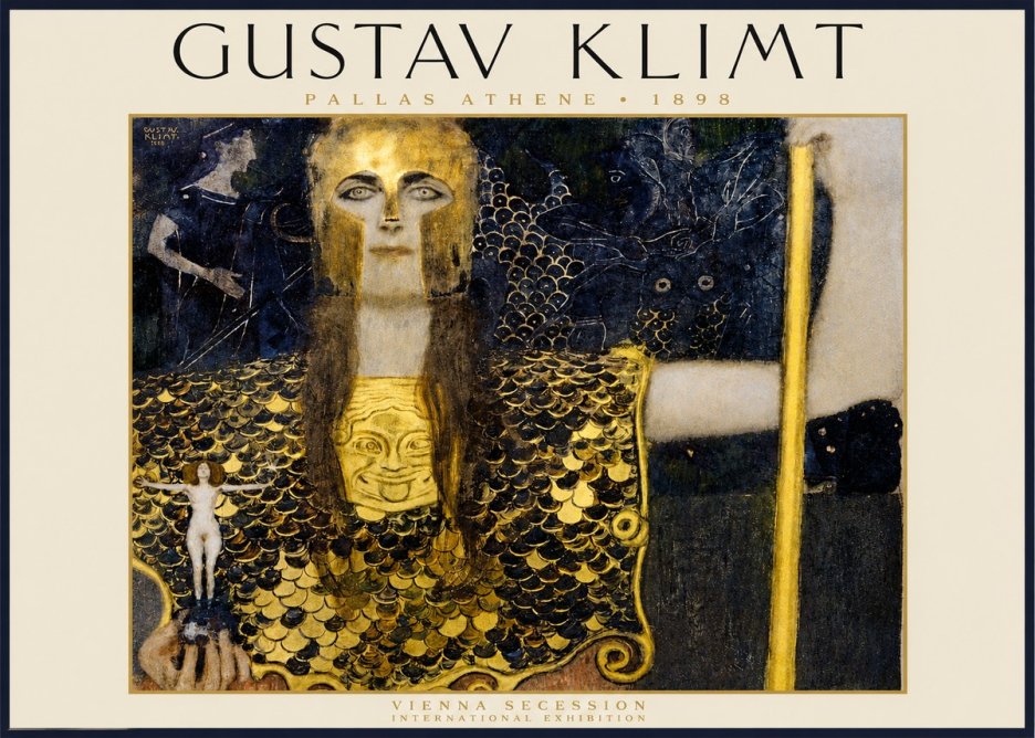 Klimt Pallas Athene No2 - Póster