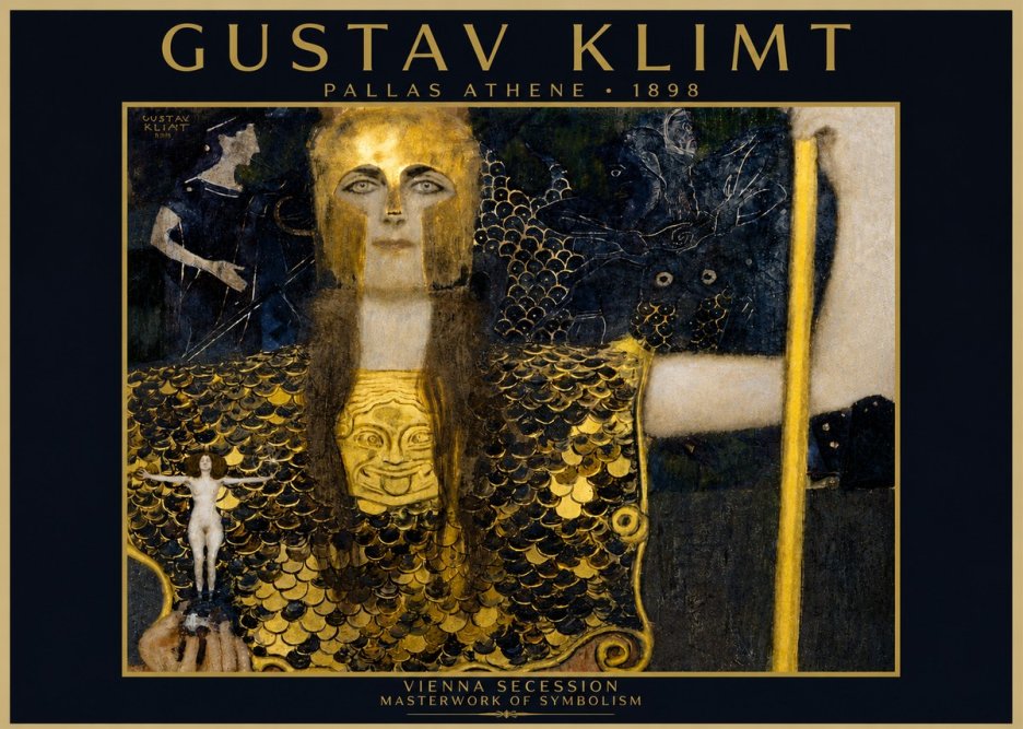 Klimt Pallas Athene No4 - Póster