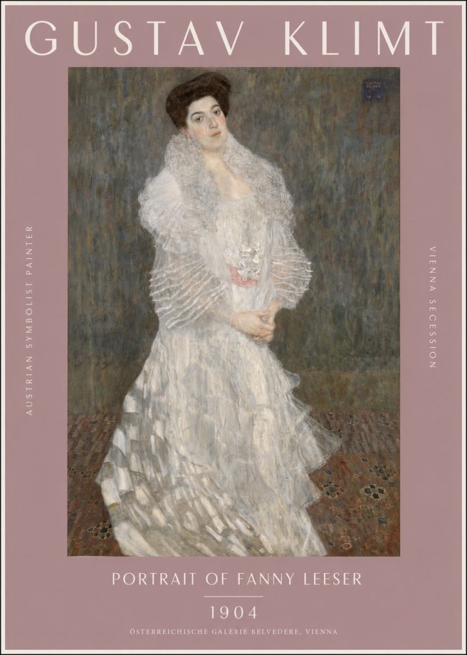 Klimt Portrait of Fanny Leeser No2 - Póster