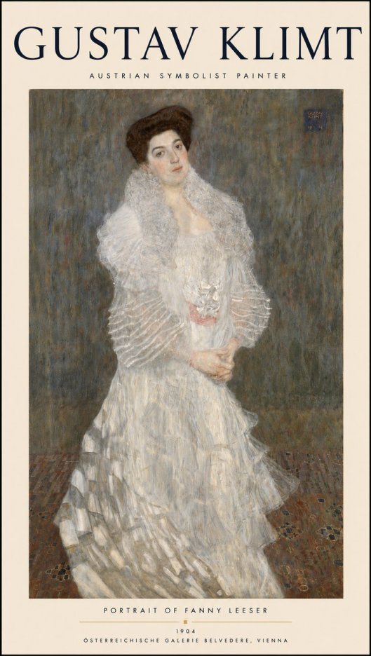 Klimt Portrait of Fanny Leeser No3 - Póster