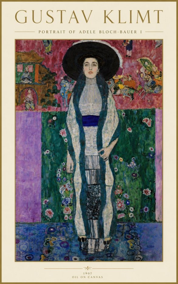 Klimt Portrait of Adele Bloch-bauer I No6 - Póster