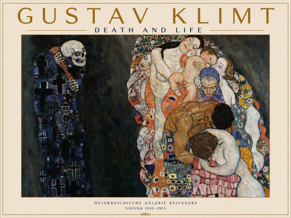 Klimt Death and Life No4 - Póster