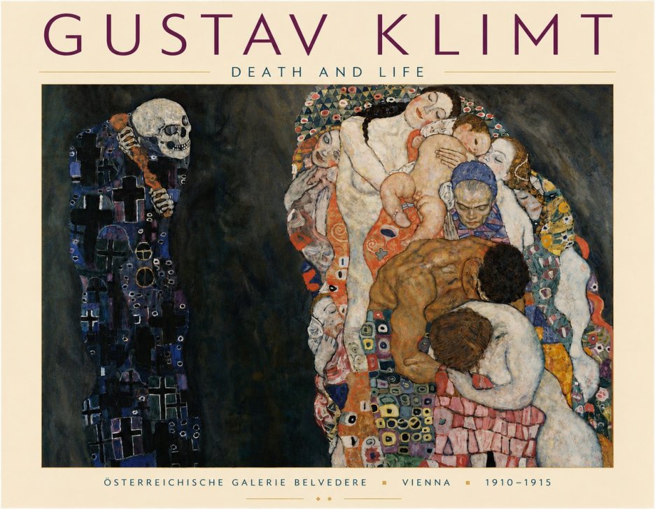 Klimt Death and Life No5 - Póster