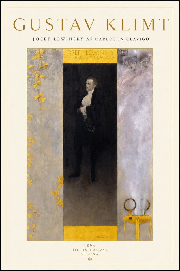 Klimt Josef Lewinsky as Carlos in Clavigo No3 - Póster