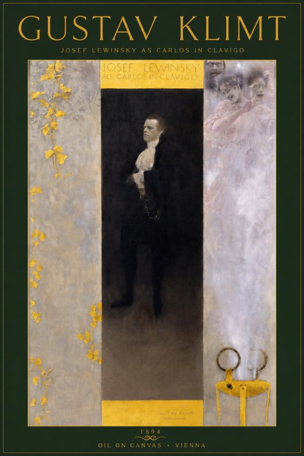Klimt Josef Lewinsky as Carlos in Clavigo No5 - Póster