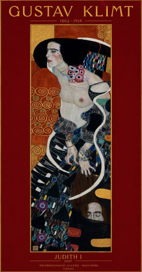 Klimt Judith I No2 - Póster