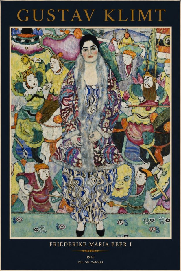 Klimt Friederike Maria Beer I No2 - Póster