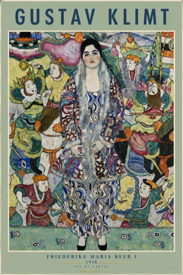 Klimt Friederike Maria Beer I No4 - Póster