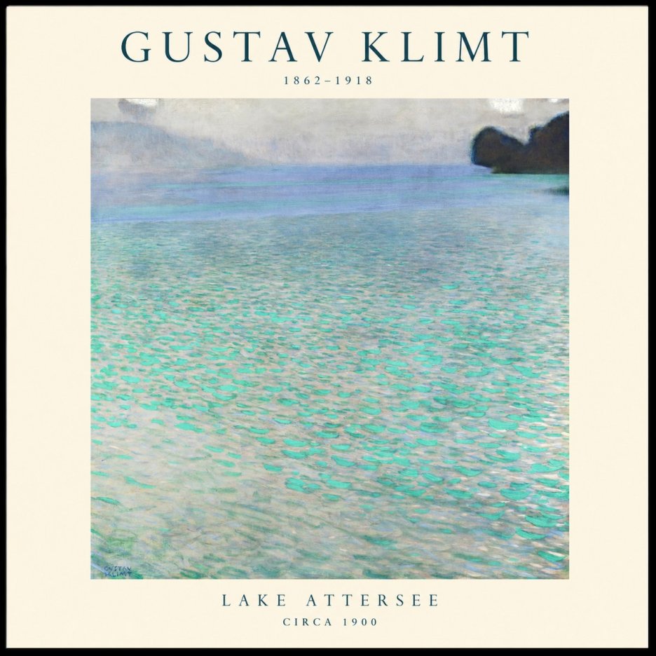Klimt Lake Attersee No1 - Póster