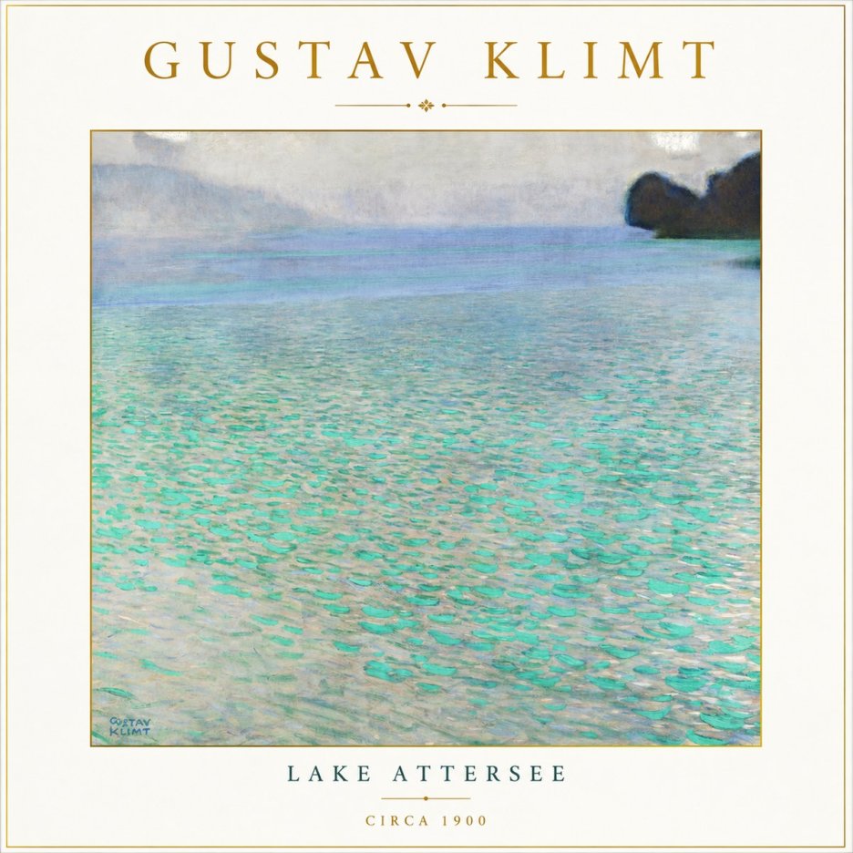 Klimt Lake Attersee No3 - Póster
