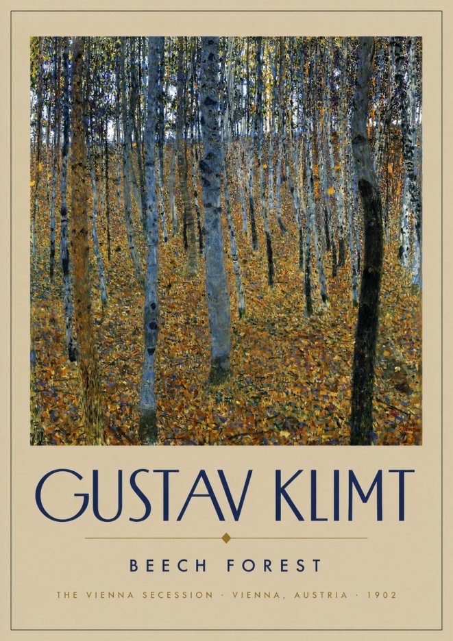 Klimt Beech Forest No2 - Póster
