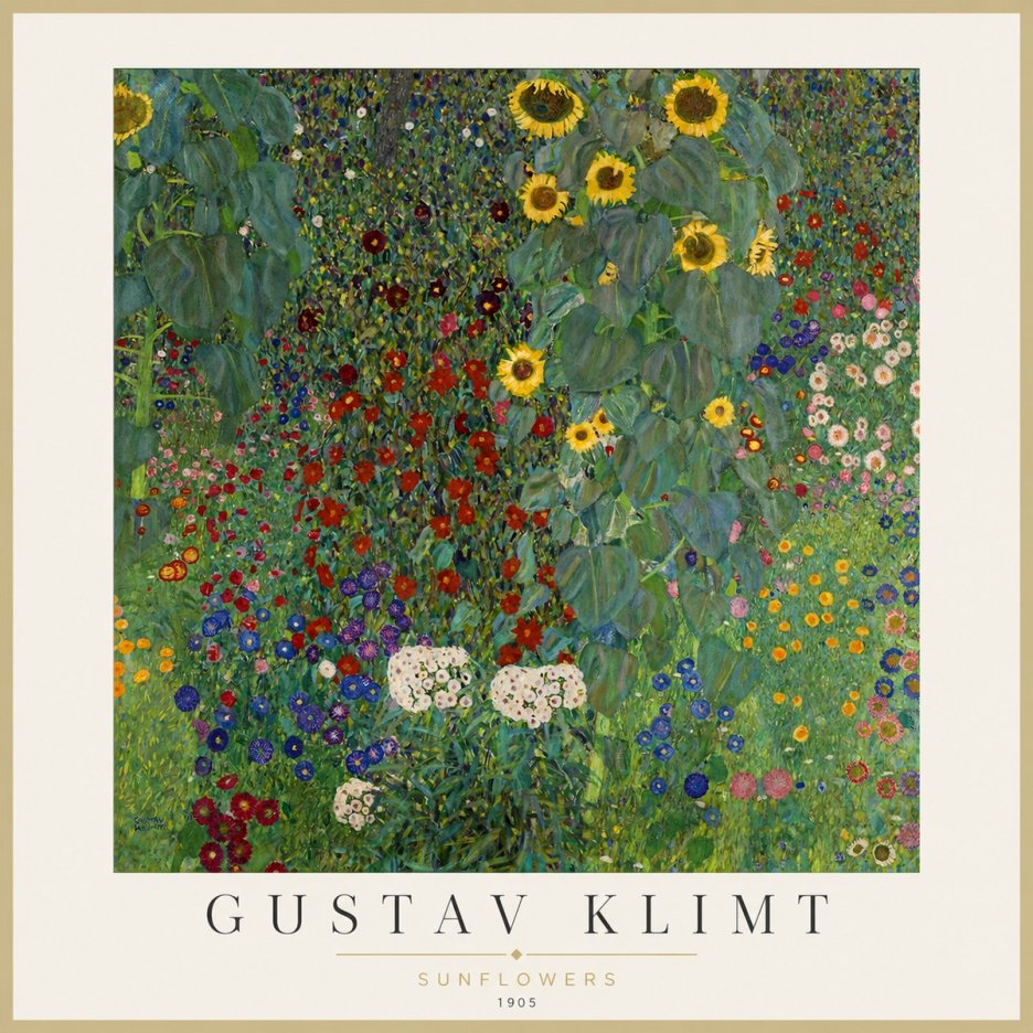 Klimt Sunflowers No1 - Póster
