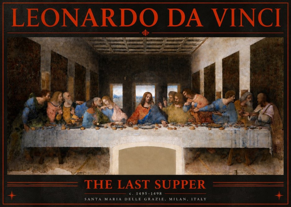 Leonardo da Vinci The Last Supper No3 - Póster