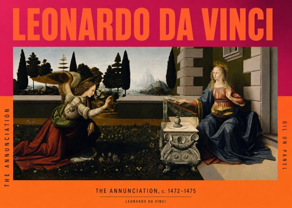 Leonardo da Vinci The Annunciation No3 - Póster