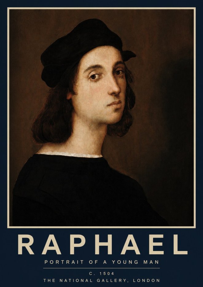 Raphael Portrait of a Young Man No2 - Póster