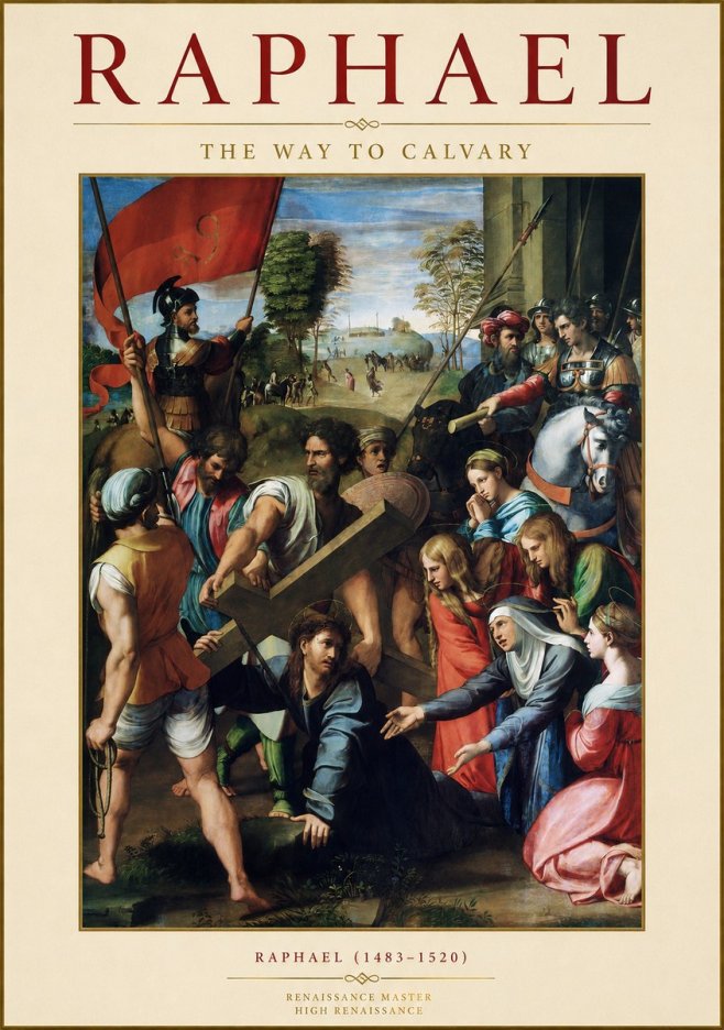 Raphael The Way to Calvary No1 - Póster