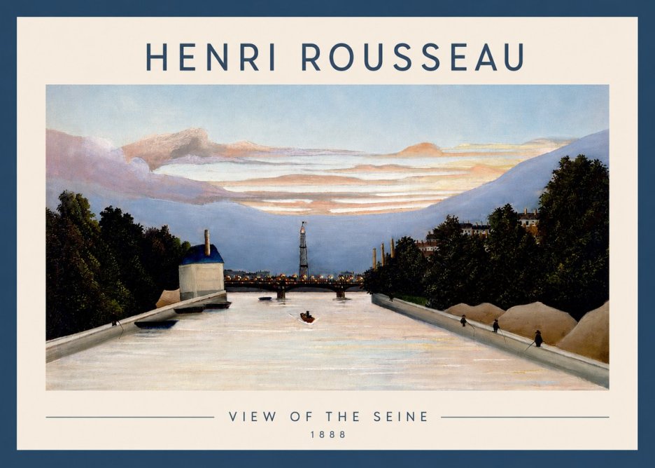 Rousseau View of the Seine No2 - Póster