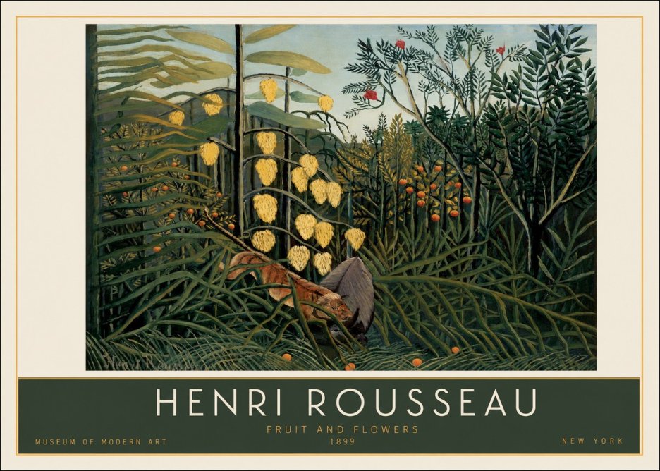 Rousseau Fruit and Flowers No2 - Póster
