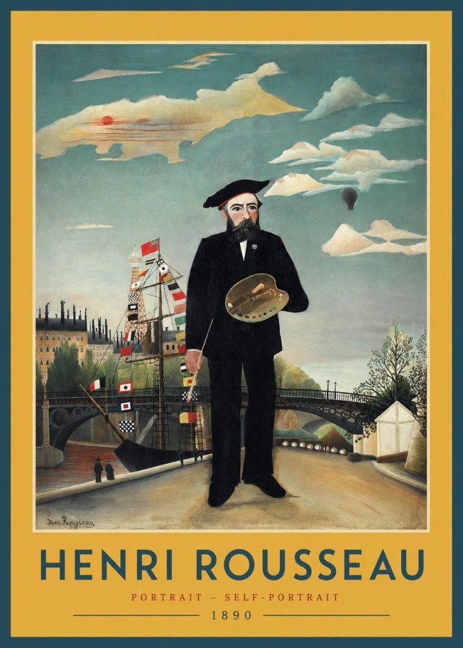 Rousseau Portrait - Self-portrait No2 - Póster