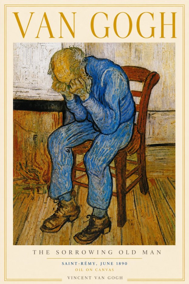 Van Gogh Sorrowing Old Man No4 - Póster