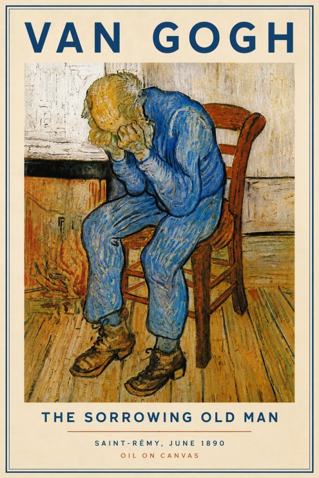 Van Gogh Sorrowing Old Man No5 - Póster