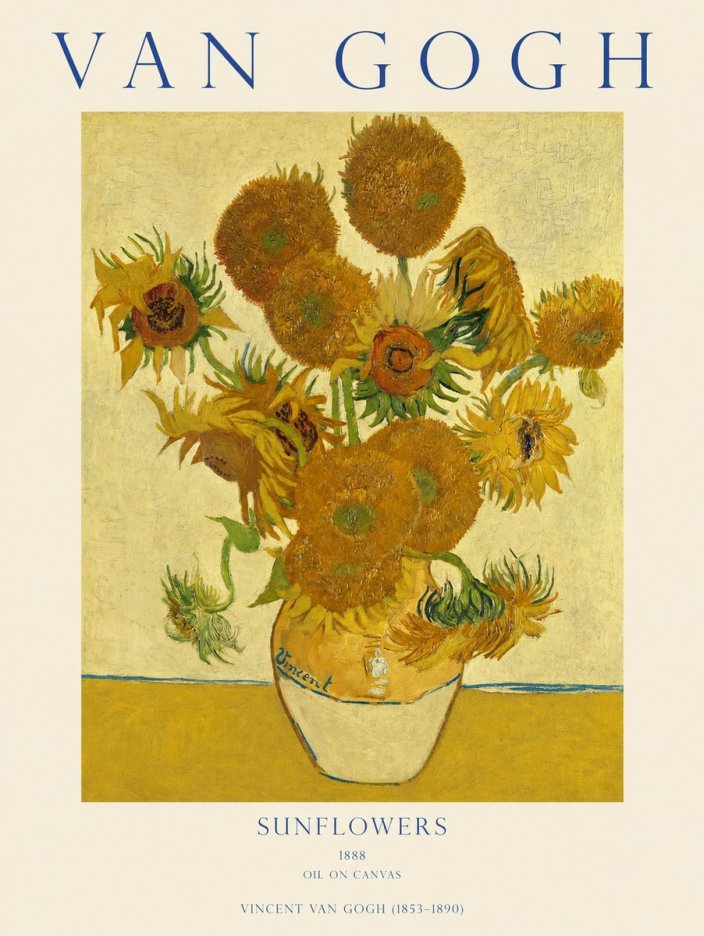 Van Gogh Sunflowers II No1 - Póster