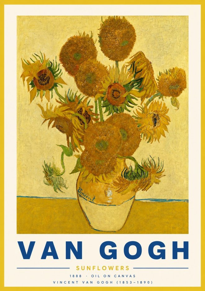 Van Gogh Sunflowers II No3 - Póster