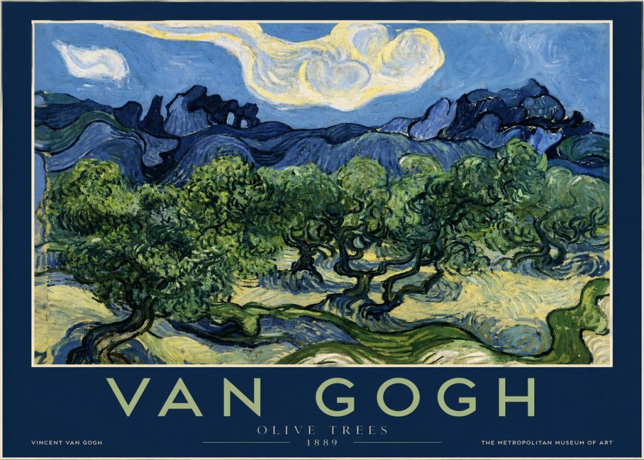 Van Gogh Olive Trees No2 - Póster
