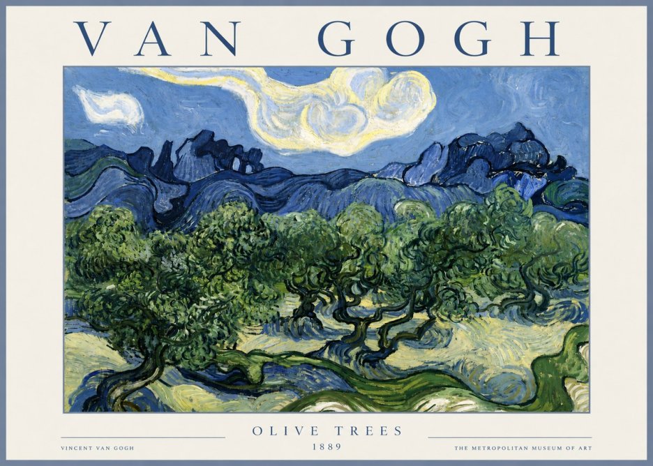 Van Gogh Olive Trees No4 - Póster