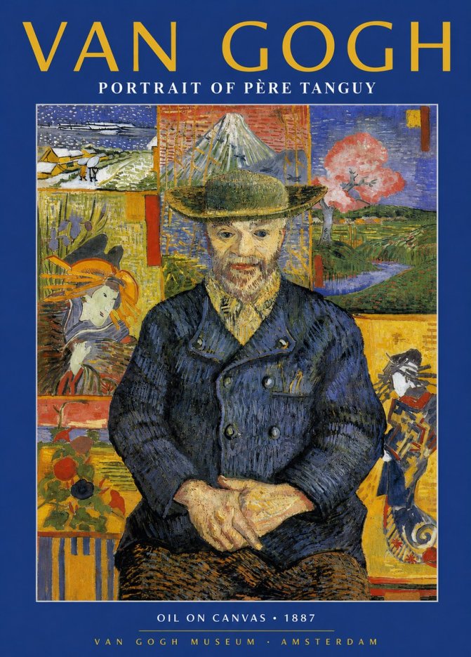 Van Gogh Portrait of Père Tanguy I No2 - Póster