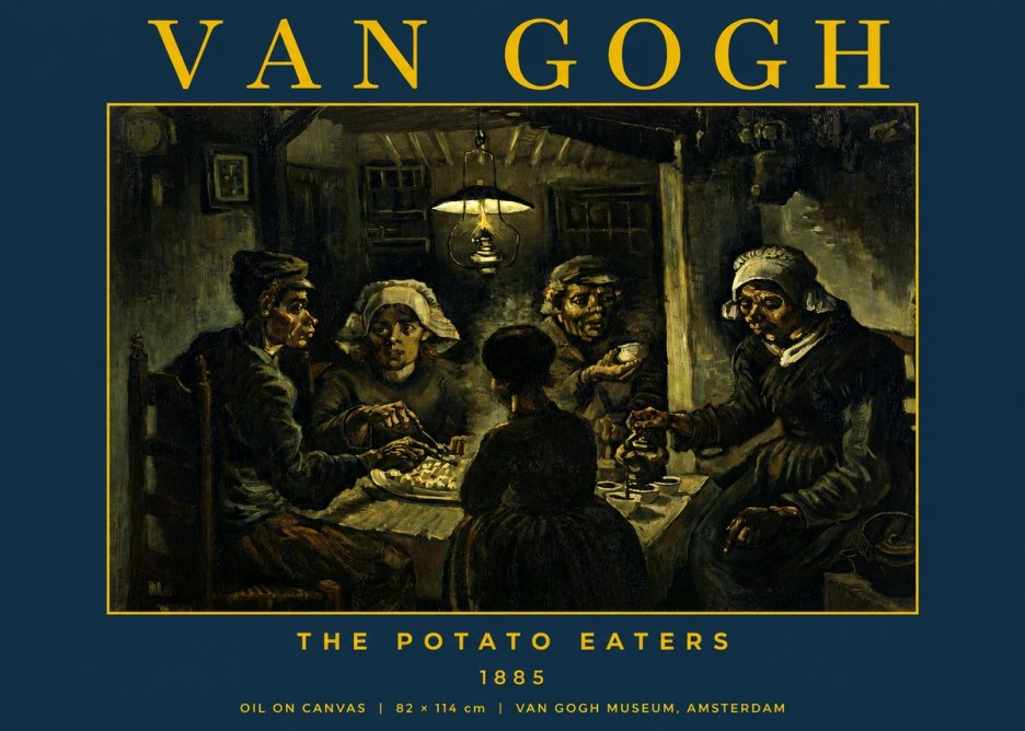 Van Gogh The Potato Eaters II No2 - Póster