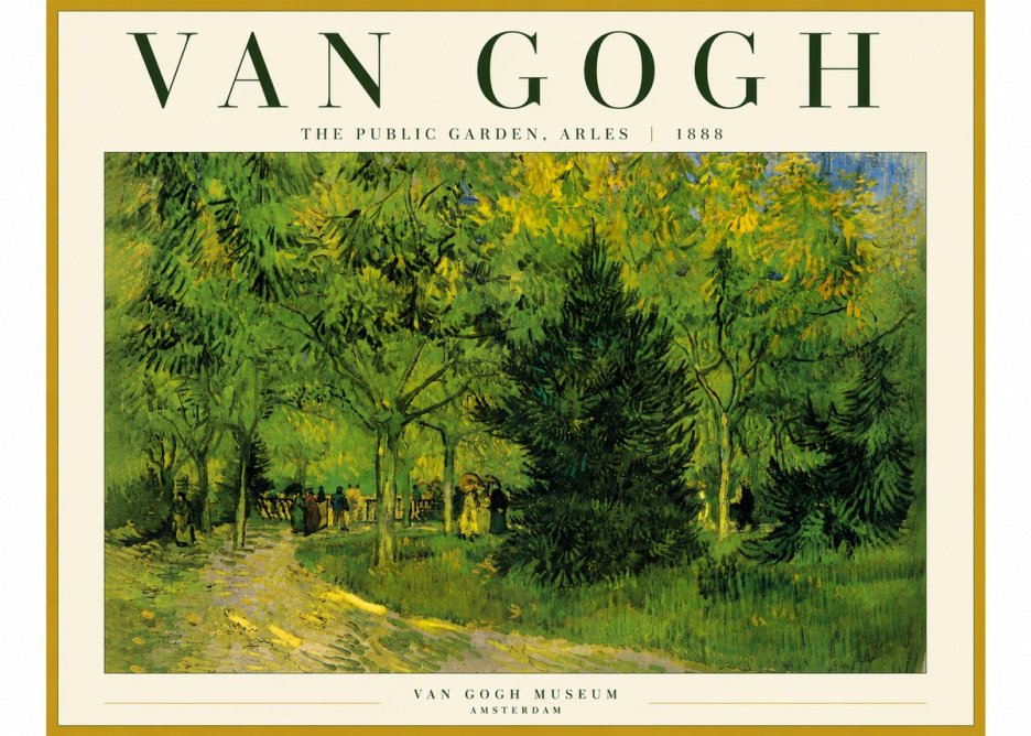 Van Gogh The Public Garden, Arles No6 - Póster