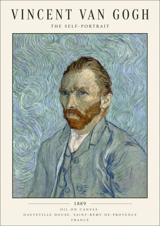 Van Gogh The Self-portrait No3 - Póster