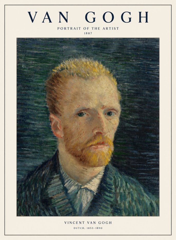Van Gogh Portrait of the Artist II No1 - Póster