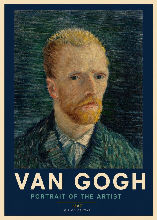 Van Gogh Portrait of the Artist II No2 - Póster