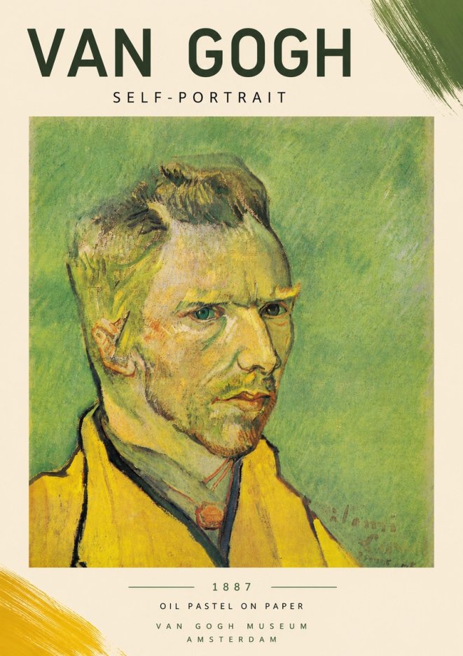 Van Gogh Self-portrait II No5 - Póster