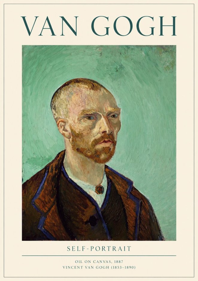 Van Gogh Self-portrait III No1 - Póster