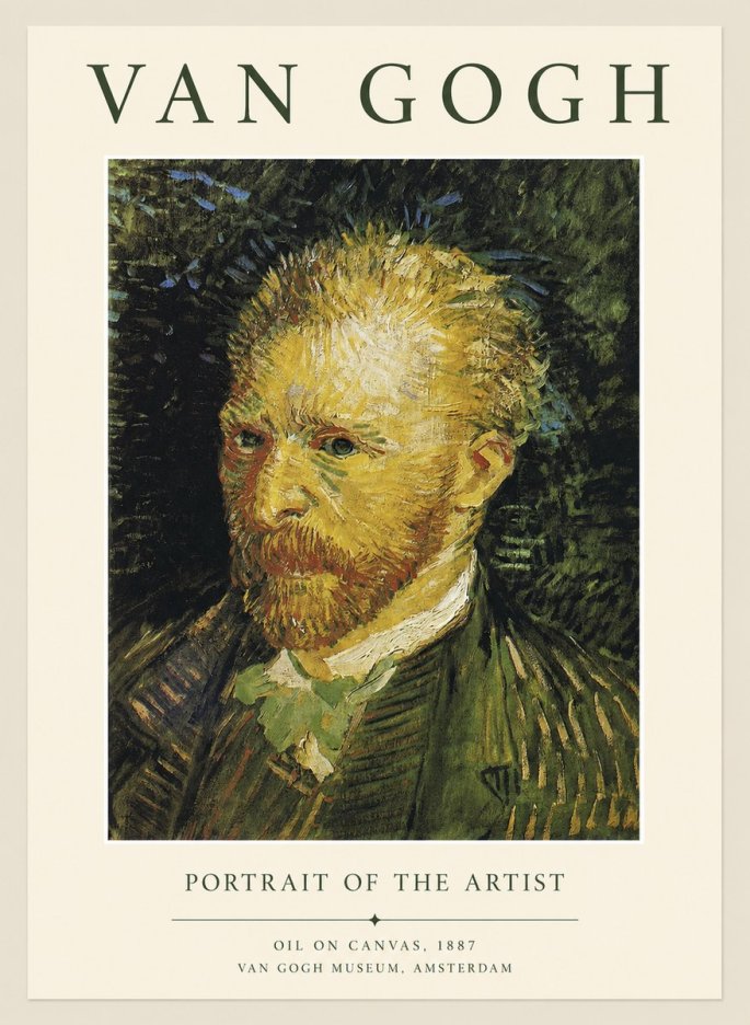 Van Gogh Portrait of the Artist III No1 - Póster