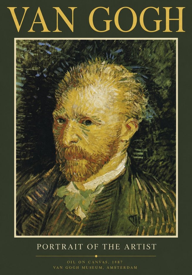 Van Gogh Portrait of the Artist III No2 - Póster