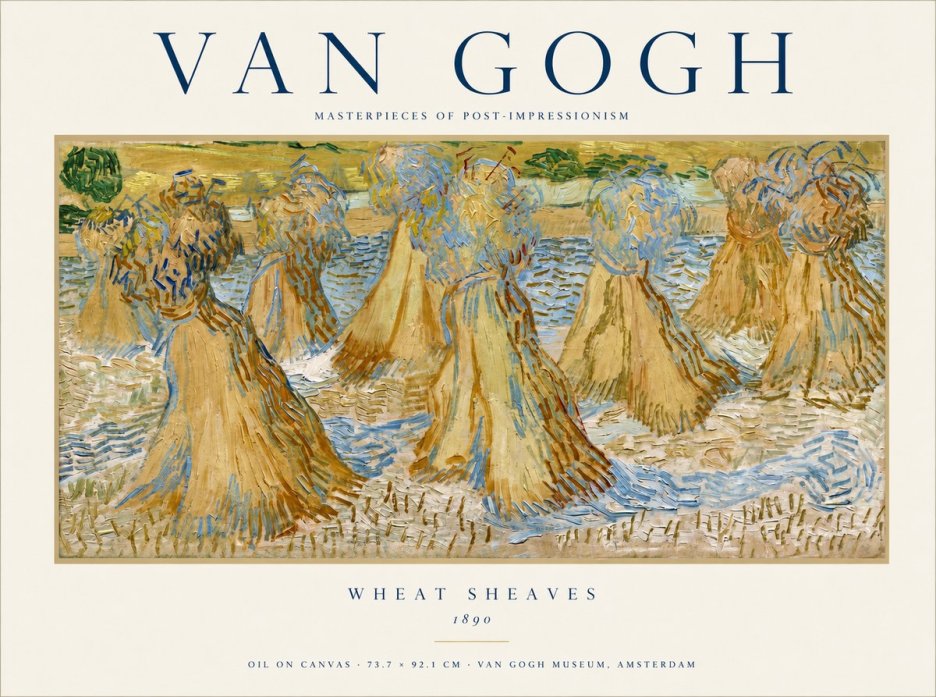 Van Gogh Wheat Sheaves No1 - Póster