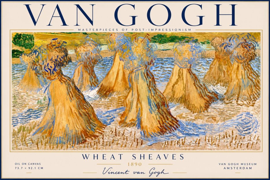 Van Gogh Wheat Sheaves No2 - Póster