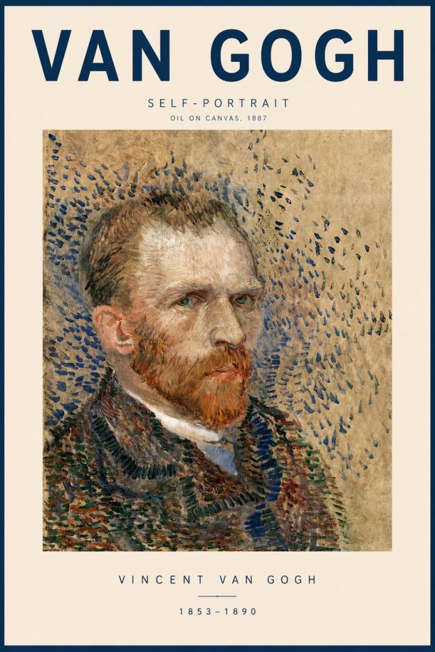 Van Gogh Self-portrait IV No3 - Póster