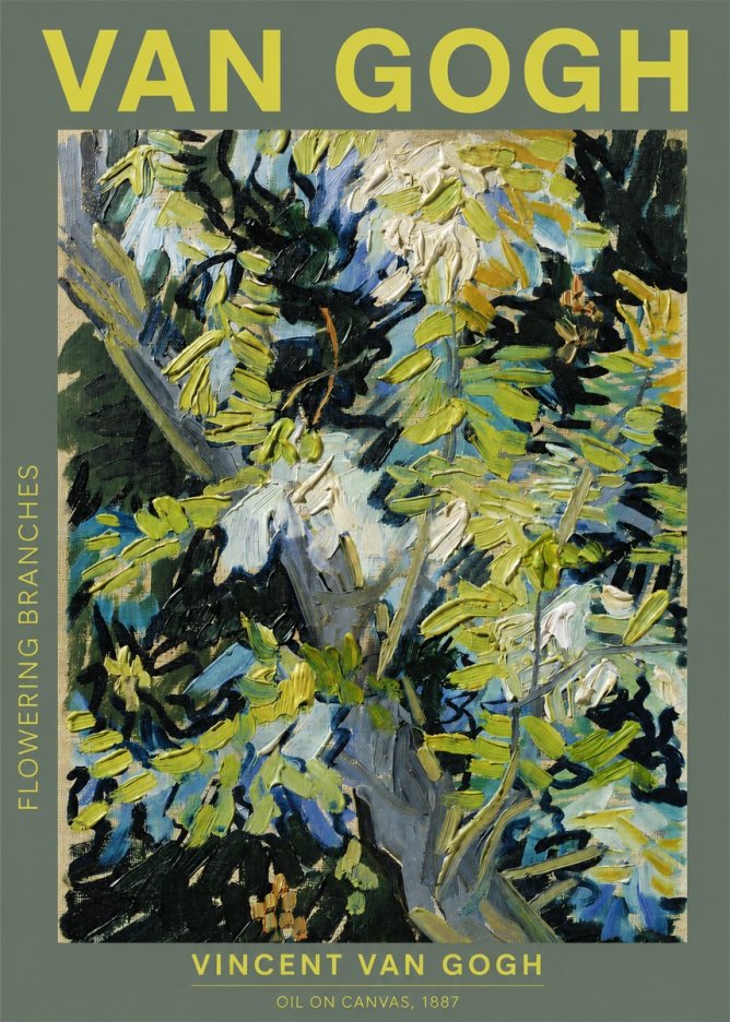 Van Gogh Flowering Branches No2 - Póster