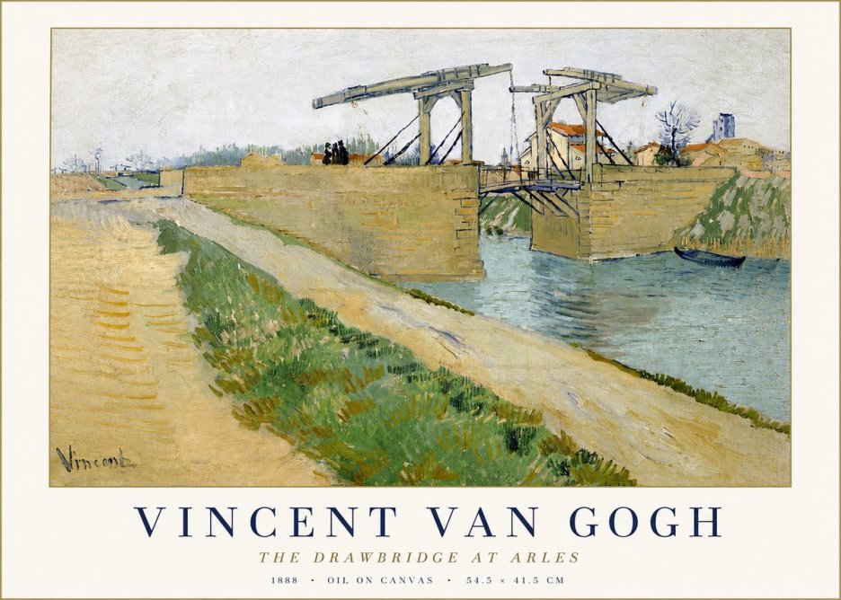 Van Gogh The Drawbridge at Arles II No3 - Póster