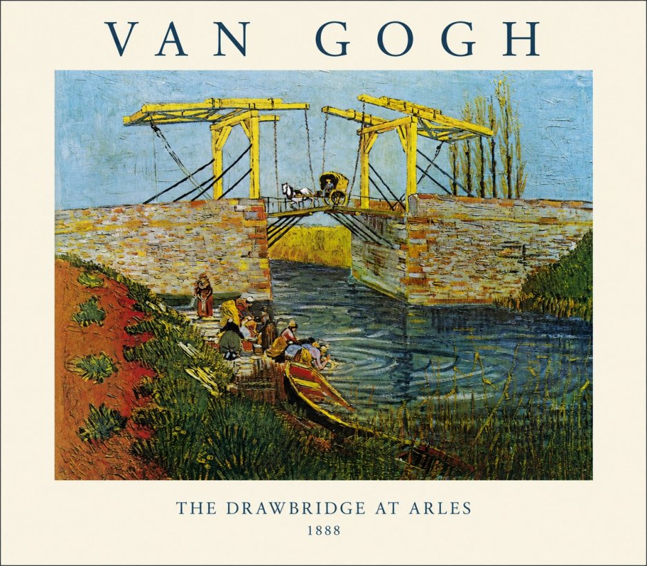 Van Gogh The Drawbridge at Arles III No1 - Póster
