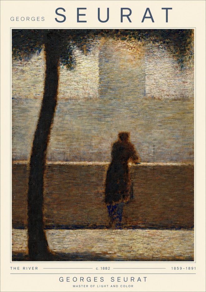 Seurat The River No4 - Póster