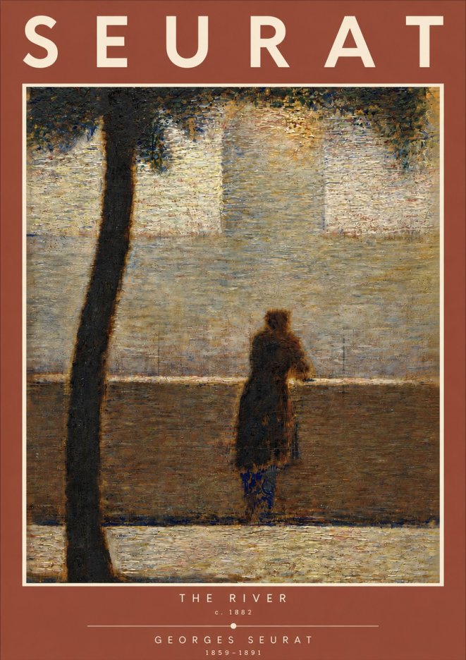 Seurat The River No5 - Póster